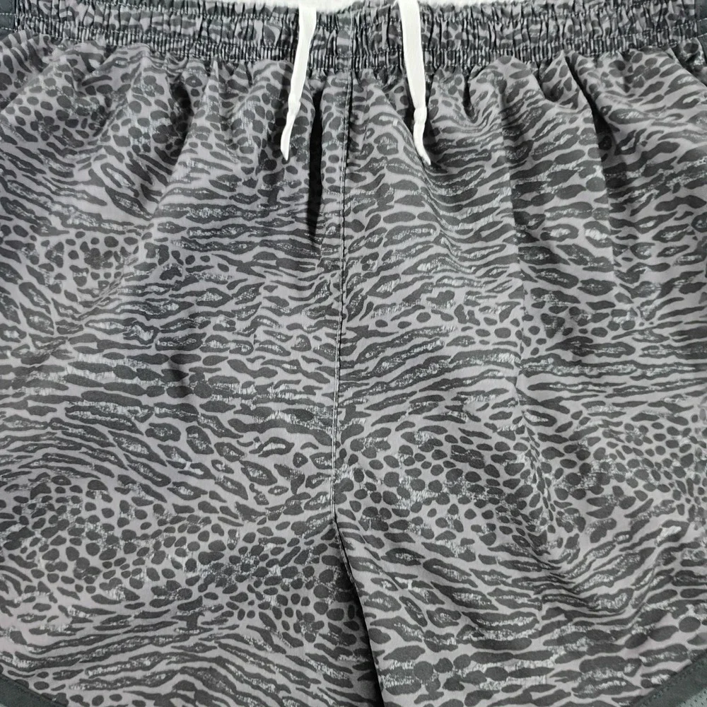 Nike Womens Tempo Running Shorts Grey Leopard Print Medium Dri-FIT